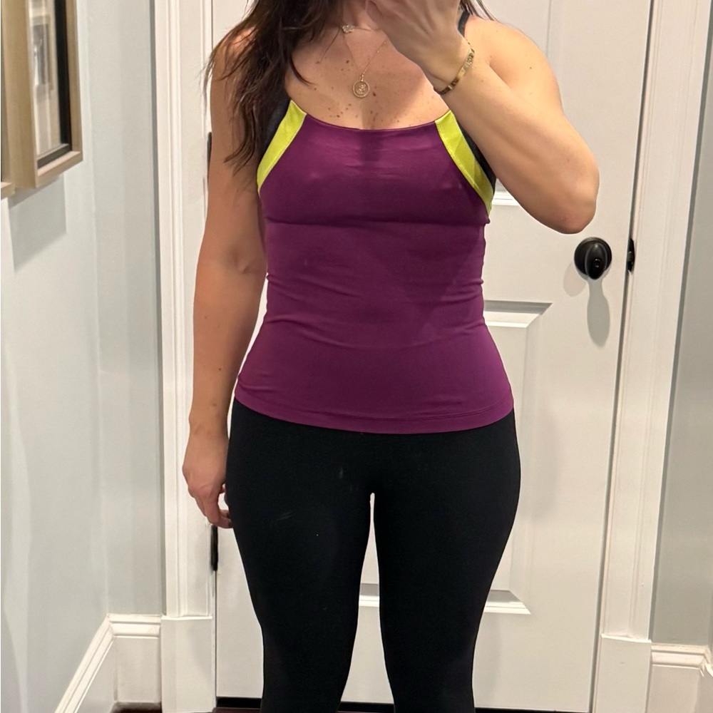 Lululemon Plum and Lime Tank Top